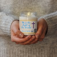 Image 2 of DBB Light of the World 9oz Clean Cotton Soy Candle