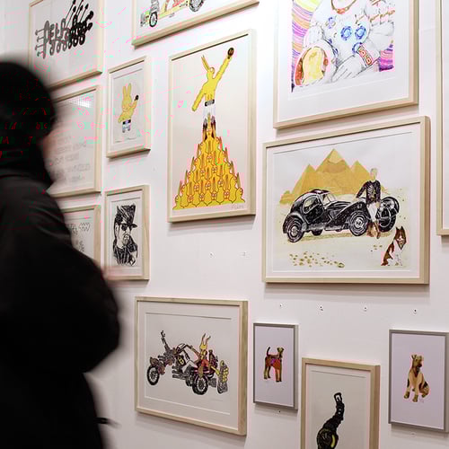 Image of Bunt The Rabbit Pyramid (hand finished print) / Petro