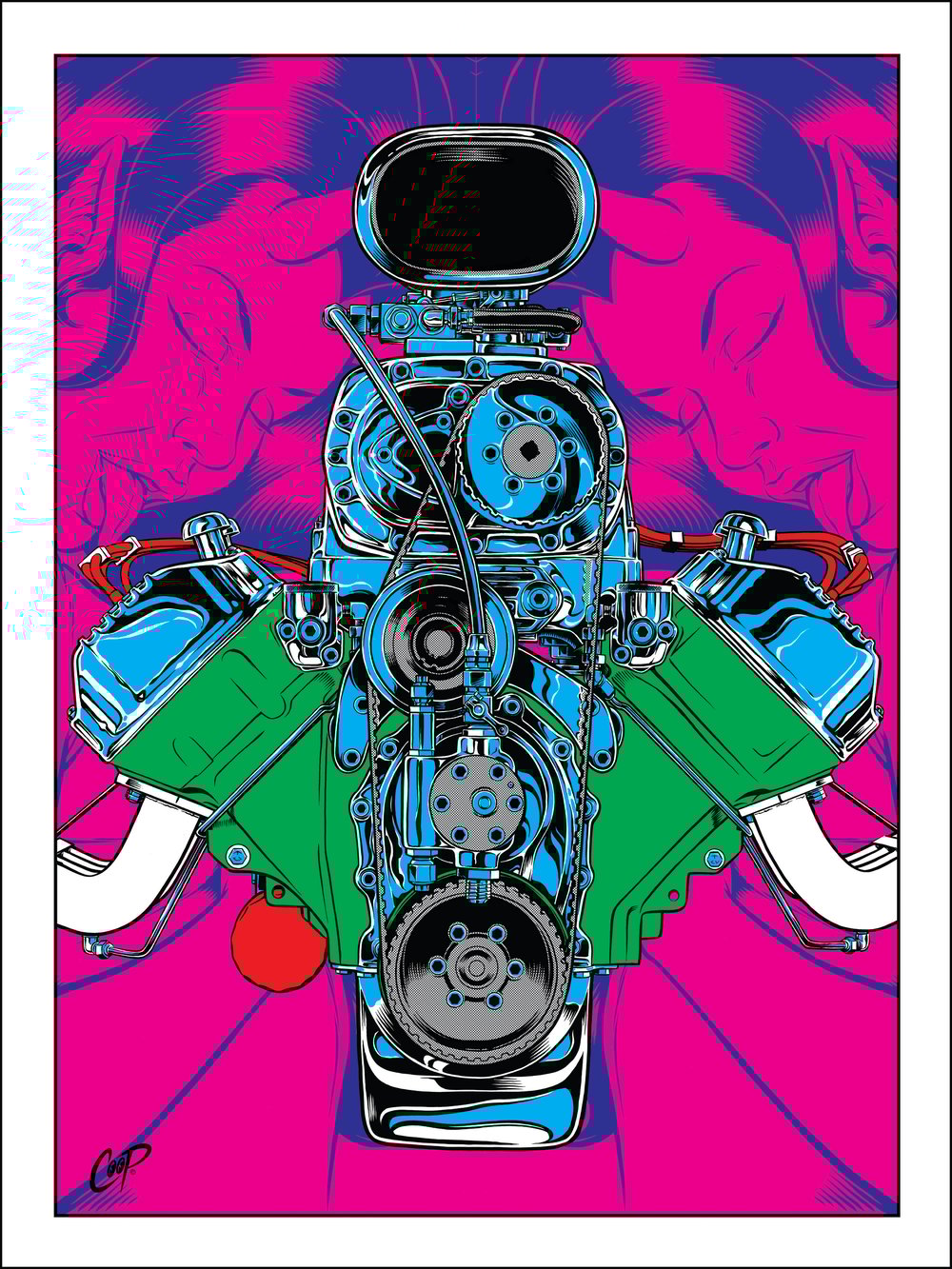 Image of GIMME HEMI (Lonestar Roundup 2017) Silkscreen Print