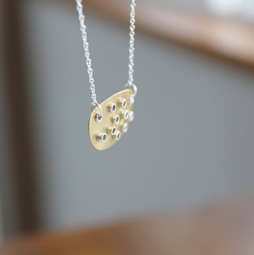 Image of rivet flat necklace