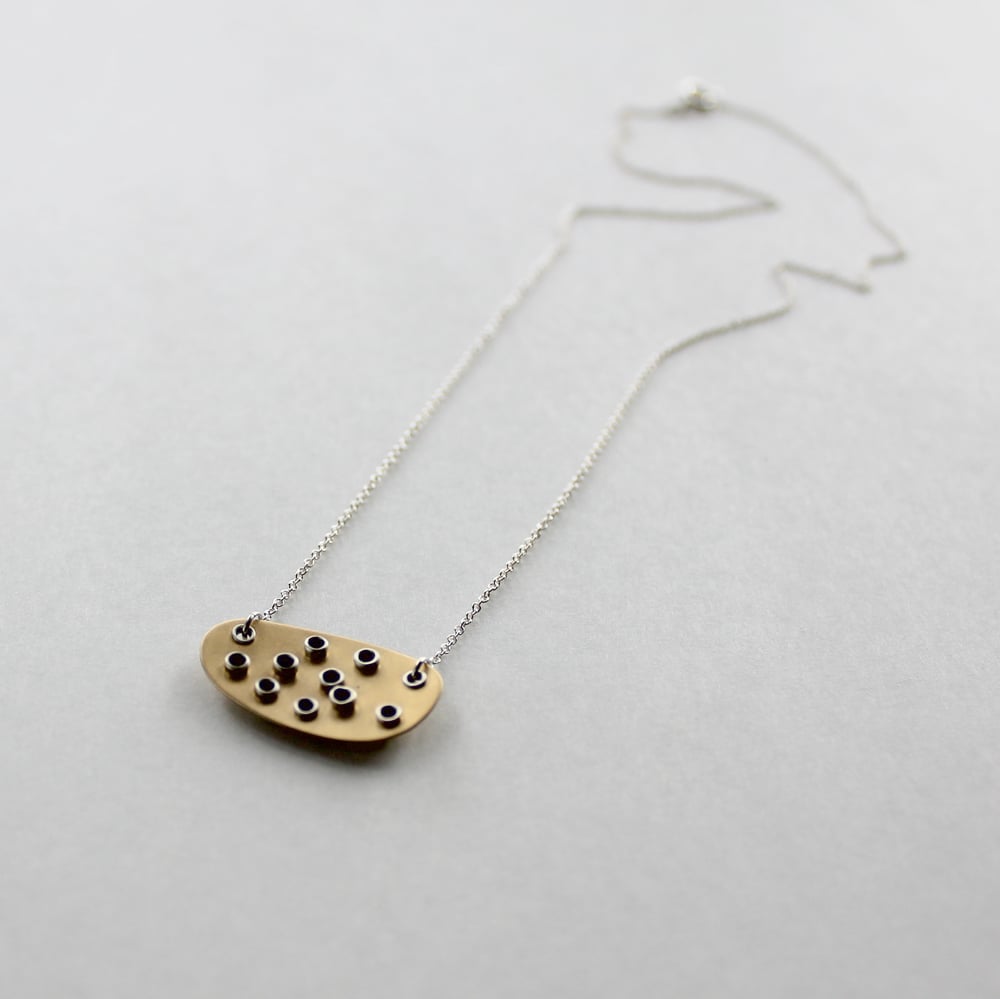 Image of rivet flat necklace