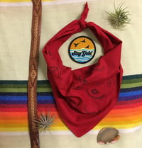 Image 1 of Eagle + Rose Moon Bandana in Red