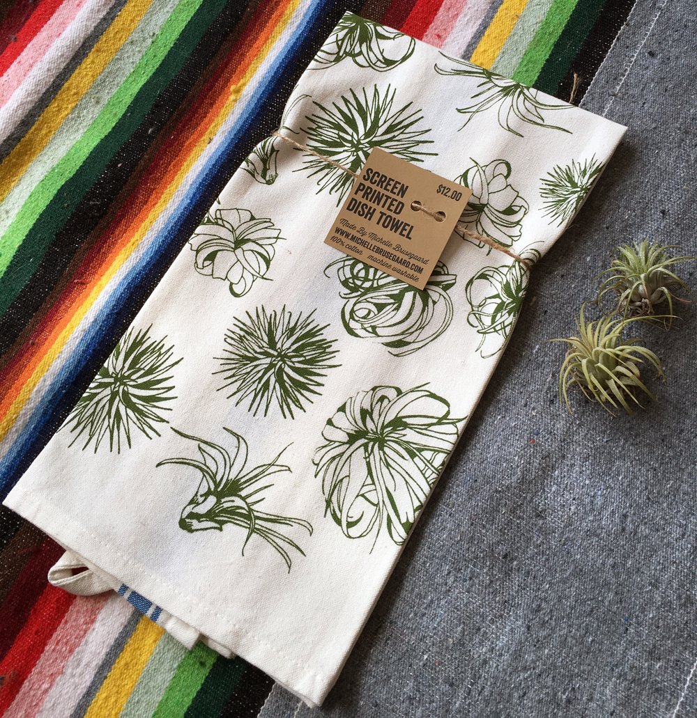 Air Plant Pattern Towel