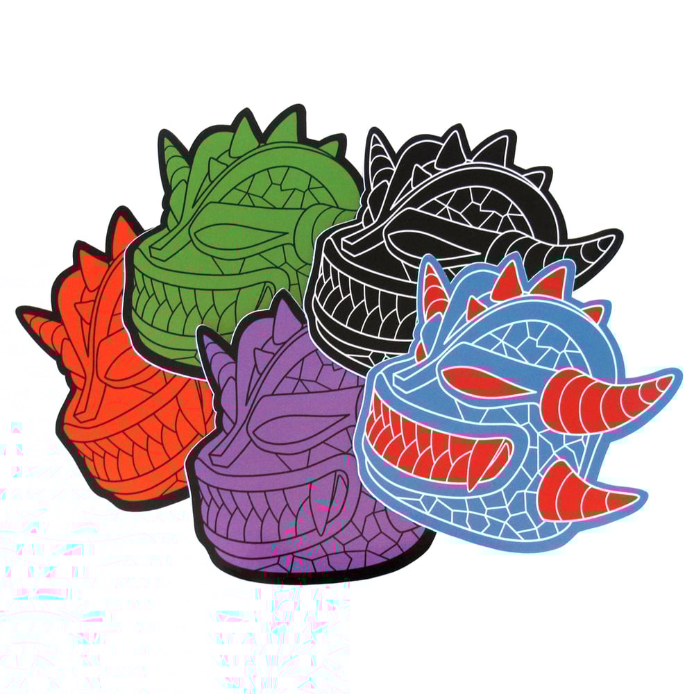 Image of KAIJU GOTANDA 怪獣 五反田 • set of 5 limited edition stickers
