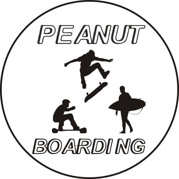 Image of Peanut Boarding Skateboard Stickers