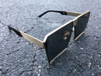 Image 3 of Matte black and gold square frames