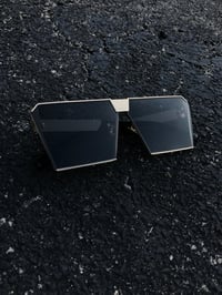 Image 2 of Matte black and gold square frames