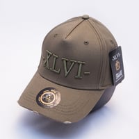 Image 2 of All Olive Distressed Cap