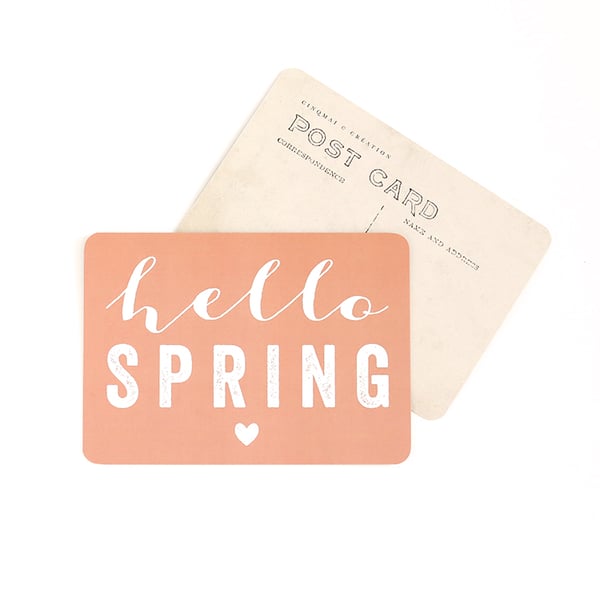 Image of Carte Postale HELLO SPRING / PECHE