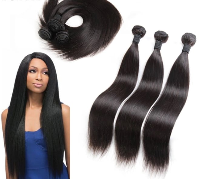Image of 1b Peruvian silky straight bundles