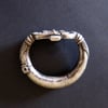 Antique Silver Tribal Hinged Bangle