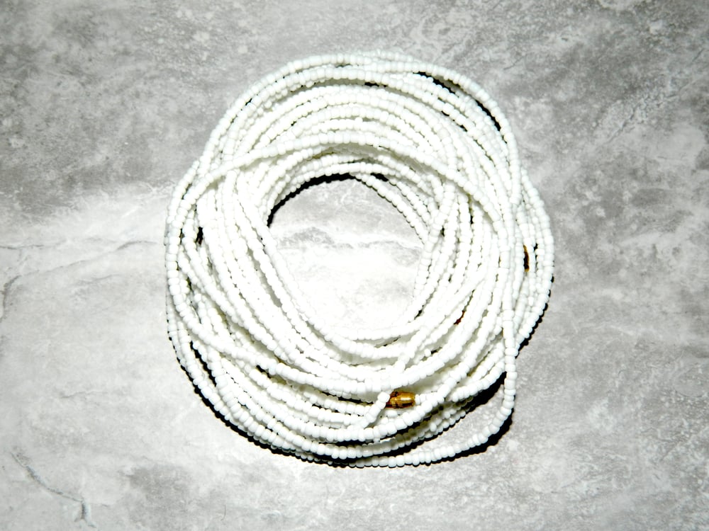 Image of White waist bead