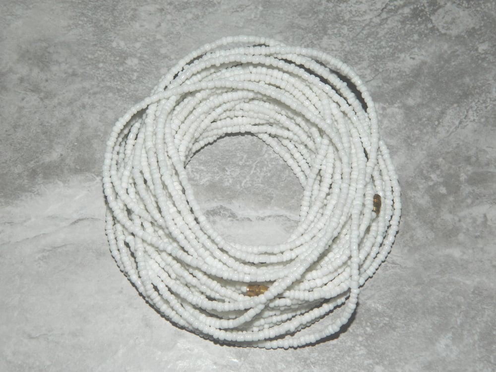 Image of White waist bead