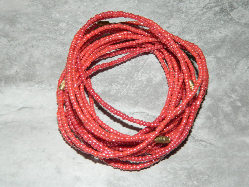 Image of Red waist bead