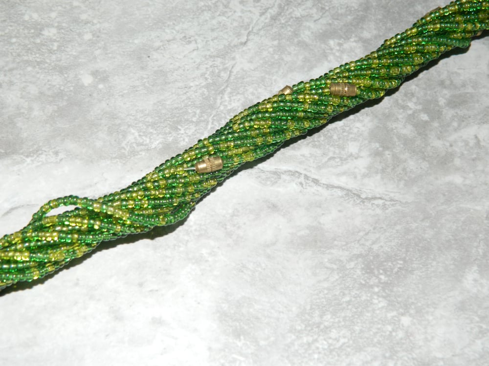 Image of Lime and green waist bead