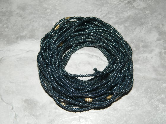 Image of Chrome gray waist bead