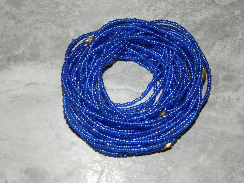 Image of Blue waist bead