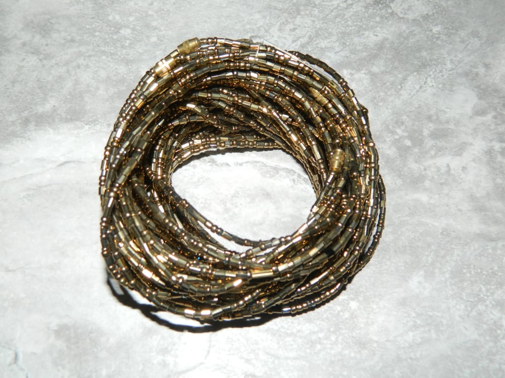Image of Gold Jewel waist bead
