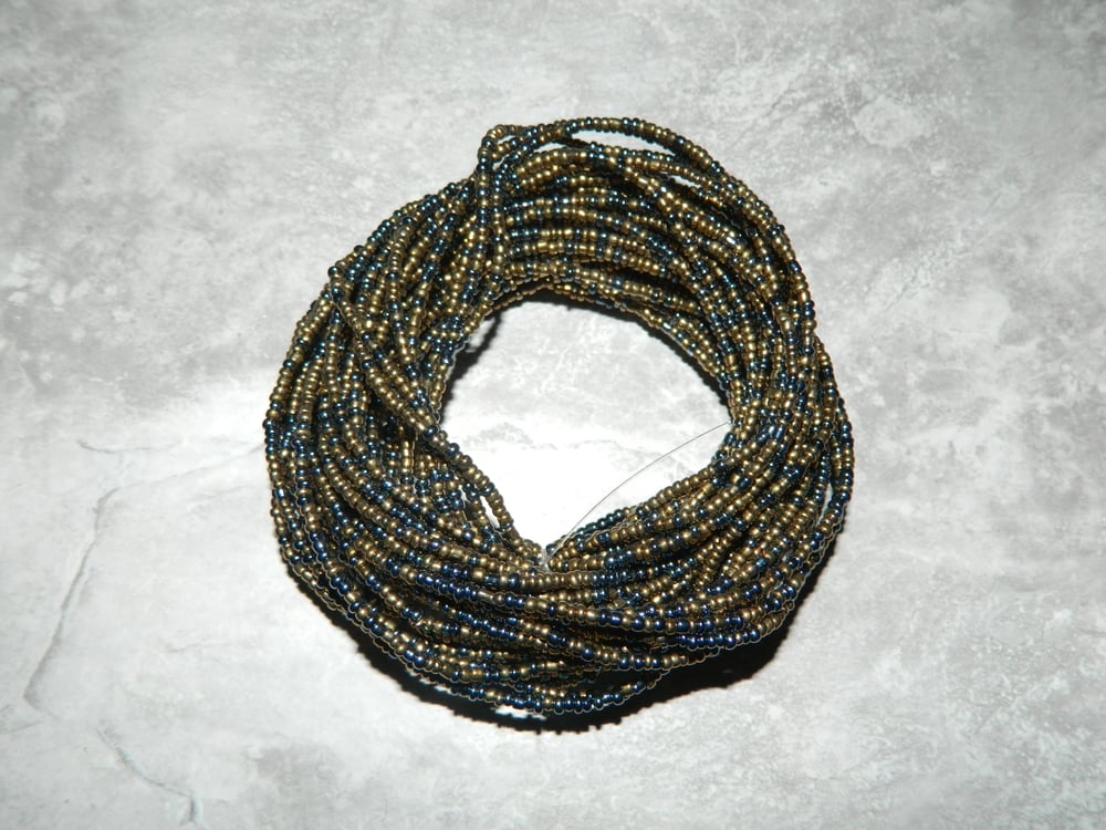 Image of Gold and chrome waist bead