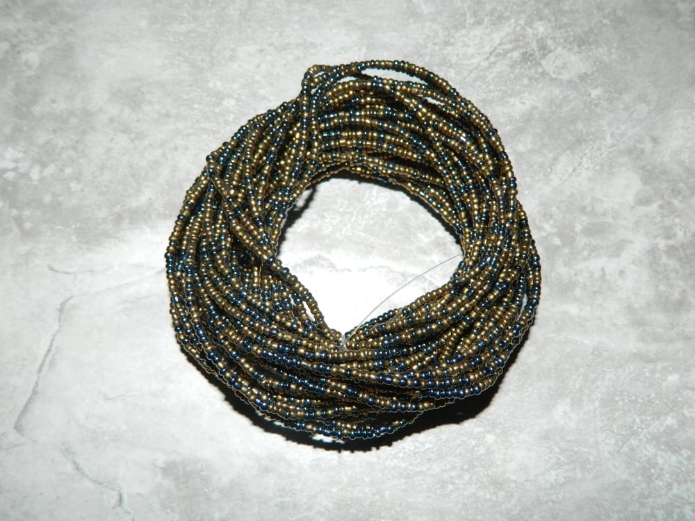Image of Gold and chrome waist bead