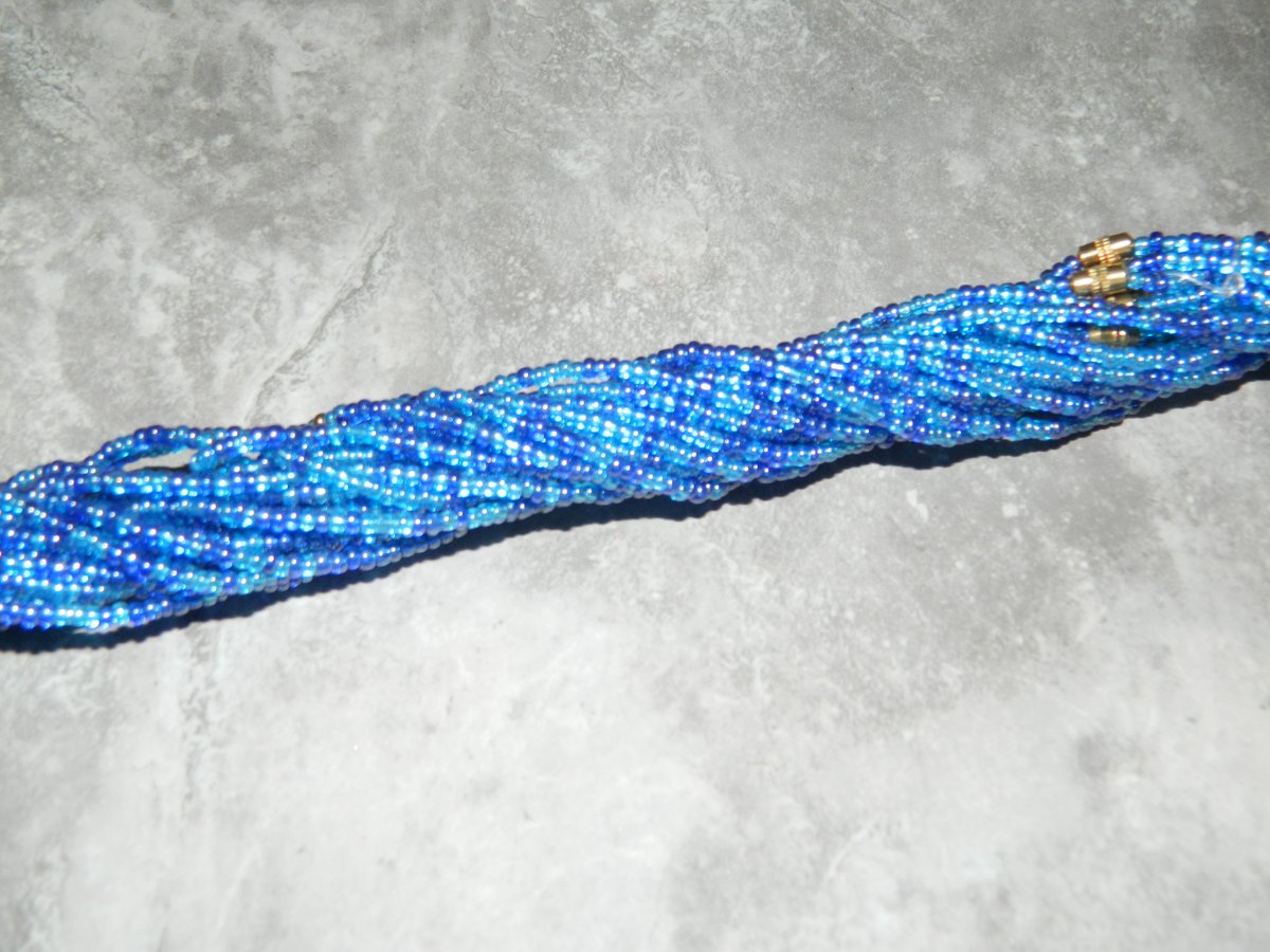 Royal blue waist beads hotsell