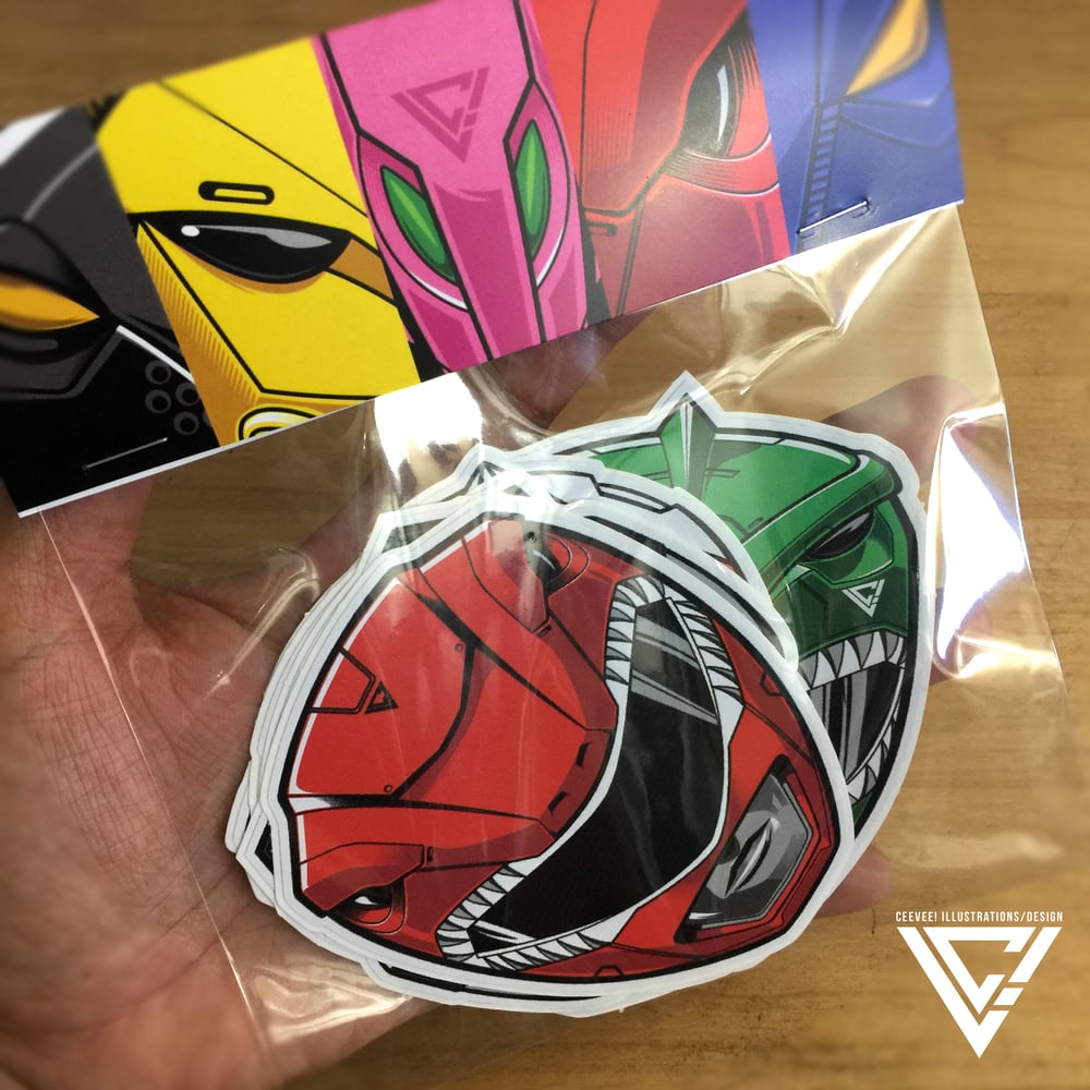 Image of Zyusquad 4" Vinyl Sticker Pack (6 Stickers)
