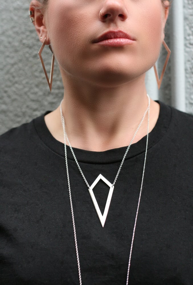 Image of Insignia Large Facet Hoops