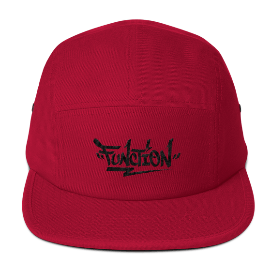 Image of camper hat with east3 handstyle