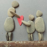 Image 2 of mother/grandmother and two children artwork