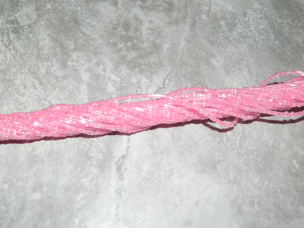 Image of Pink glass waist bead