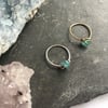 Simple Aquamarine Stone Ring - for calm and courage 