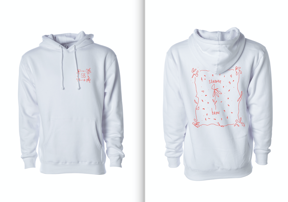 Image of White Flower Hoodie