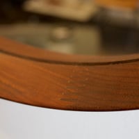 Image 3 of Circular Teak Mirror, Italy
