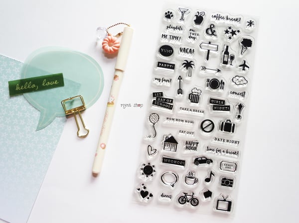 Image of Planner Kit Clear Stamps