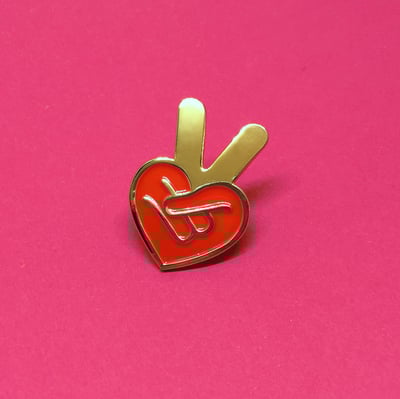 Image of Peace & Love Lapel Pin