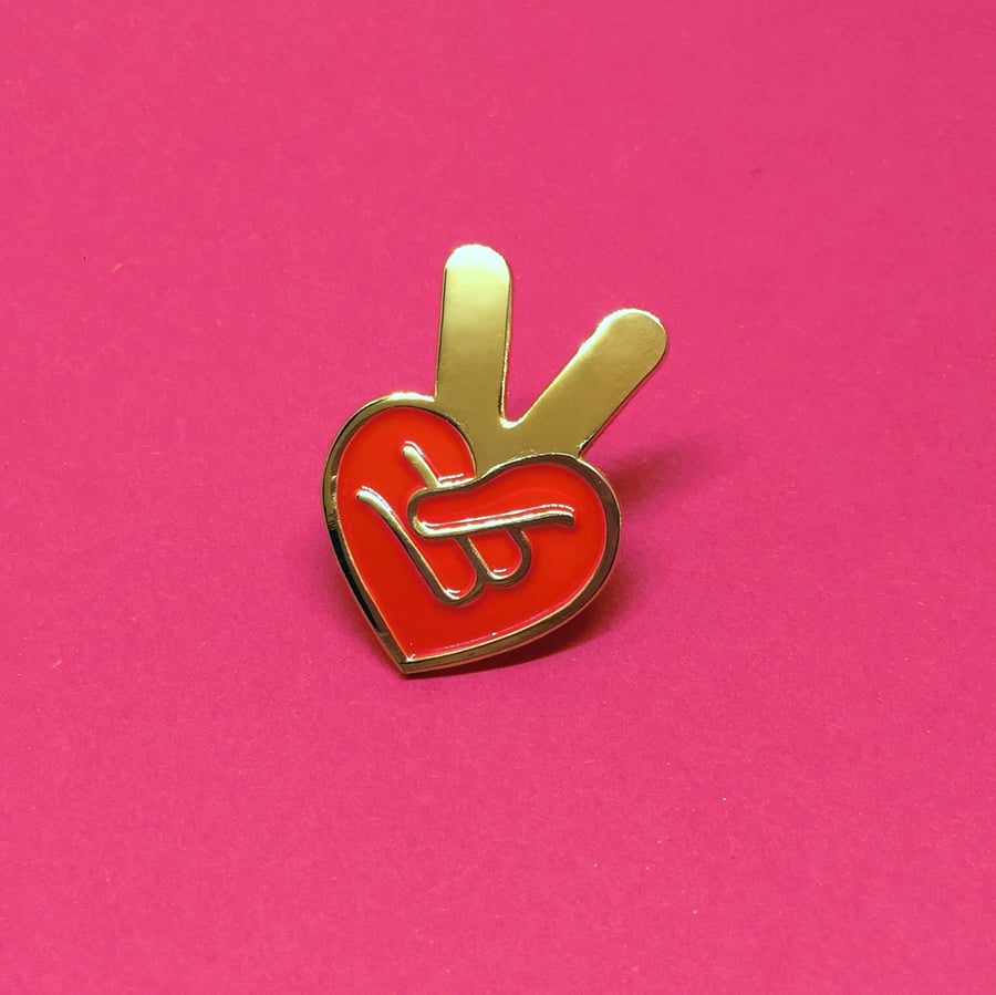 Image of Peace & Love Lapel Pin