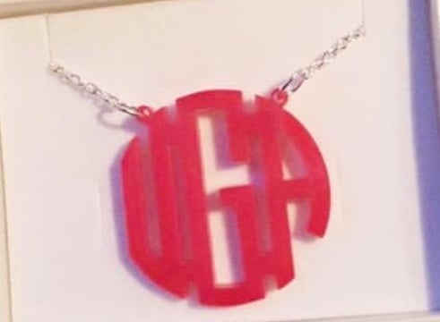 Image of UGA Monogram Necklace