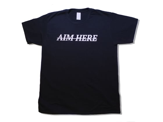 Image of Aim Here Logo Tee (black)