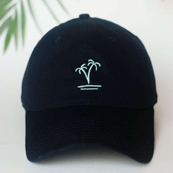 Image of PALM HAT – Navy/Tahitian Blue