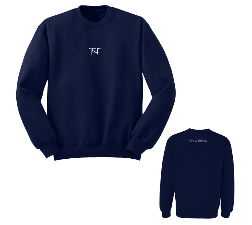 Image of T.F Navy Crew Neck Sweater