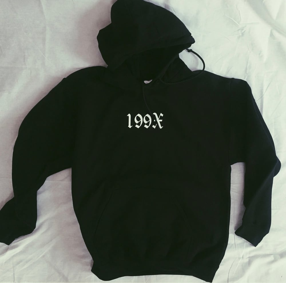 Image of 199X Hoodie [Black/Old English]