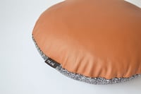 Image 3 of Leather Galaxy Cushion Cover - Round