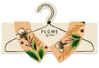 Peach Fern - Faux Collar (NEW girl size available) see options