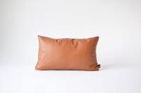 Image 1 of Leather Tawny Cushion Cover - Lumbar