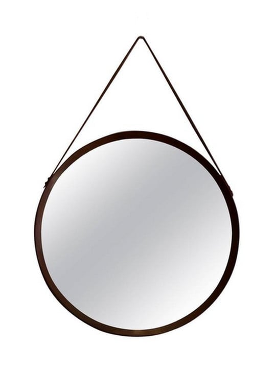 Image of Circular Teak Mirror, Italy