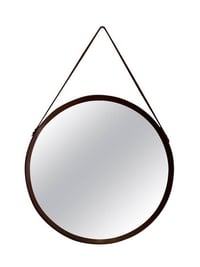 Image 1 of Circular Teak Mirror, Italy
