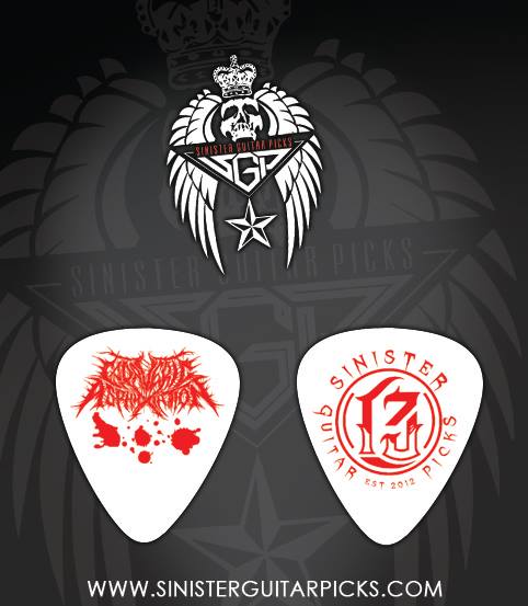 Image of Bloody Guitar Pick, "White" .88mm