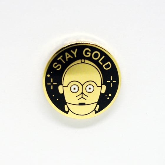 Image of Stay Gold Pin