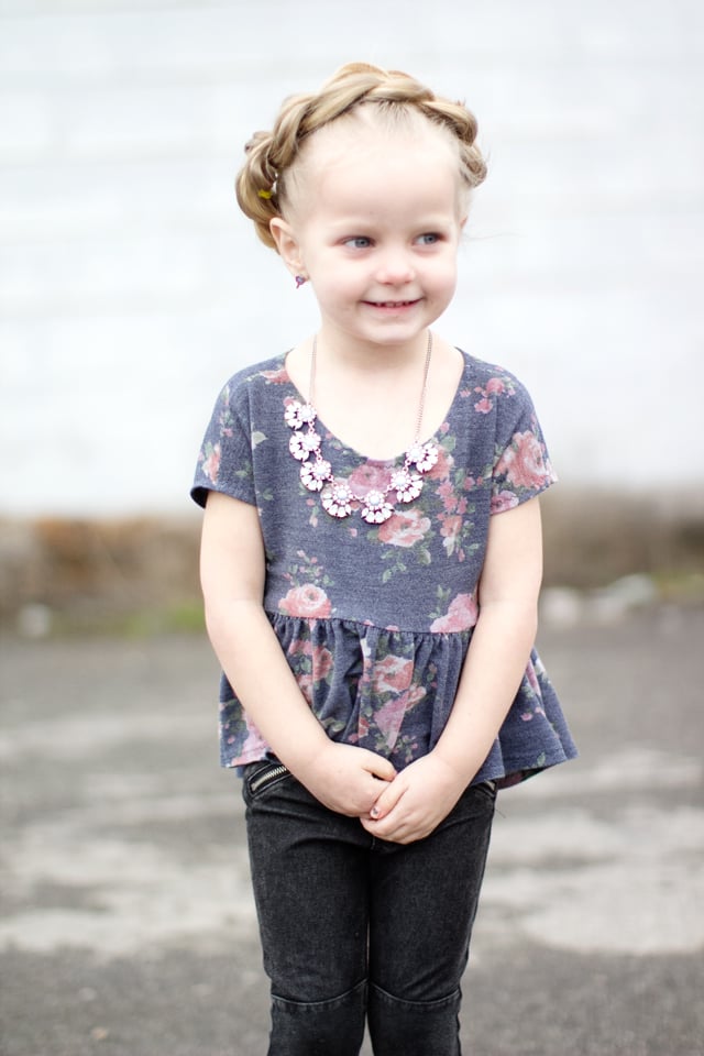 Image of the ROSIE top GIRLS pdf pattern