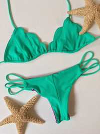 Image 2 of Mermaid Seashell bikini mint green and mermaid Magenta